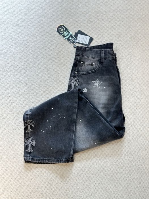 Blugi Chrome Hearts , calitate premium , pe comanda , noi , L