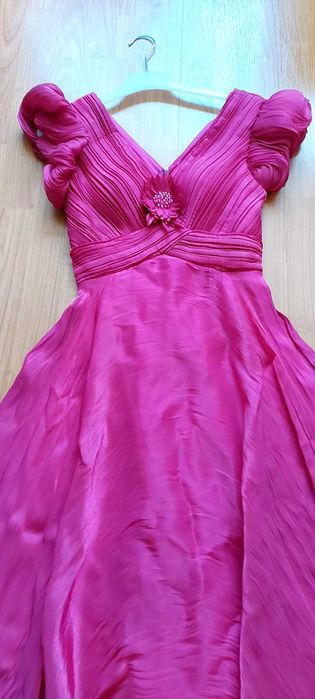 Rochie de ocazie din voal matasos