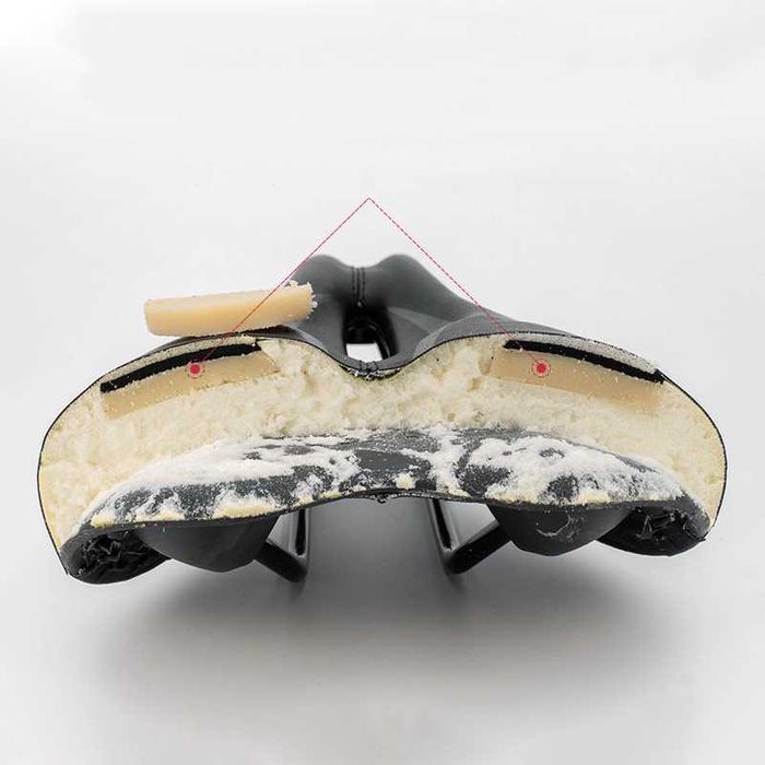 Гелова седалка за велосипед PROMEND SD-567, PU покритие, Анатомична