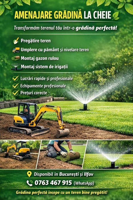 Amenajare Gradina Gazon Sintetic