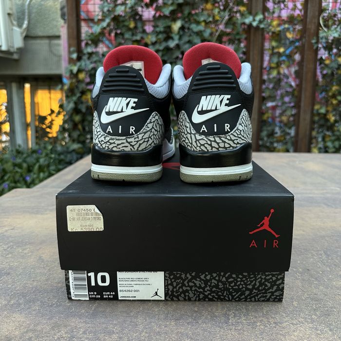 Jordan Retro 3 Black Cement - 44 EU