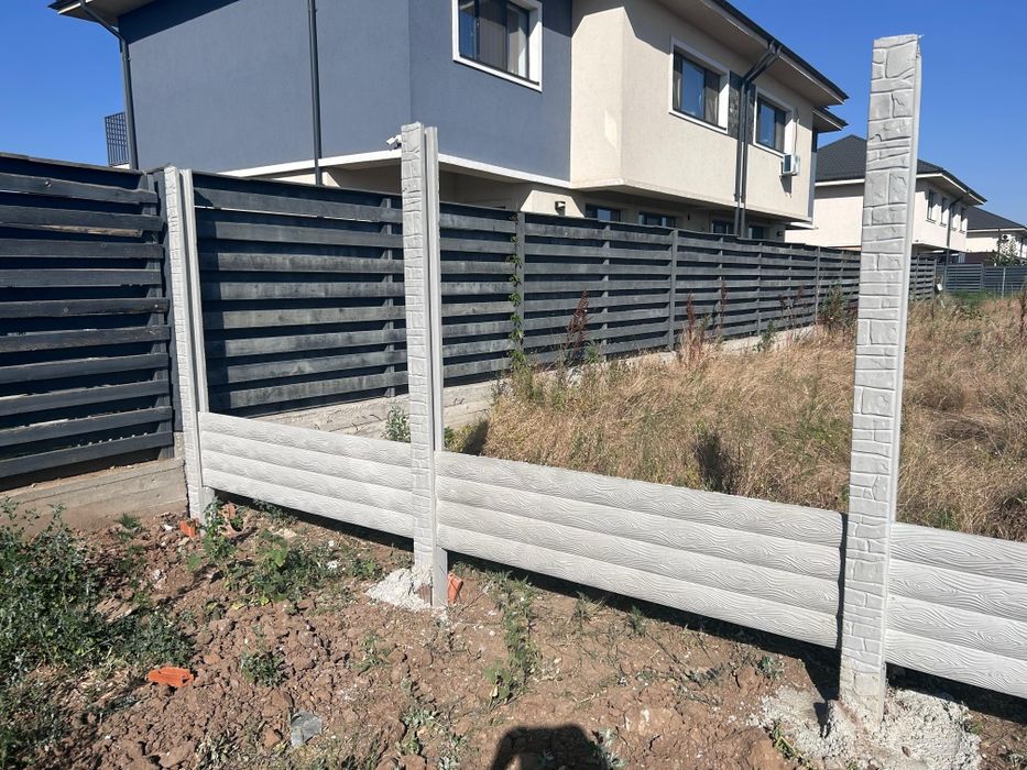 Garduri din beton comprimat de la gardultau.com montaj gard placi beto