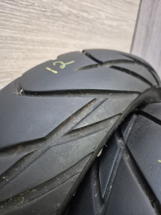 Set anvelope moto 110 70 12 cu 120 70 12 Duro