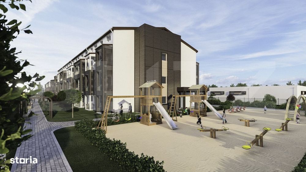 Apartament cu 2 camere, 44,77 mp utili, balcon