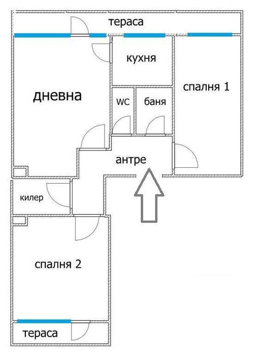 Продава се Тристаен апартамент в Варна, Чайка - 76 кв.м за 2158 €/кв.м - Снимка #8