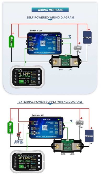 2023 НОВ KH110F 100A Bluetooth монитор за батерия 0-120V 400A