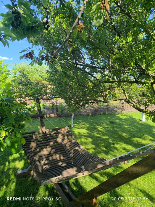 Дървен хамак за двор