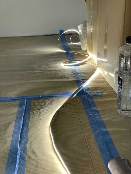 Banda LED COB CCT fff luminoasa 5m 24V 608LED/m Alb Variabil