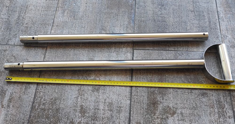 Дръжка, държач за лопата. Тръба от неръждаема стомана Офроуд, off-road