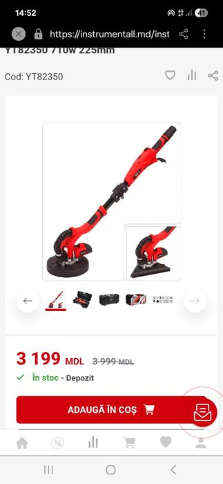 Masina de slefuit rigips