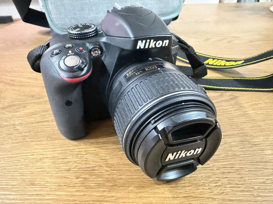 Nikon D3300 обектив, чанта - като НОВ