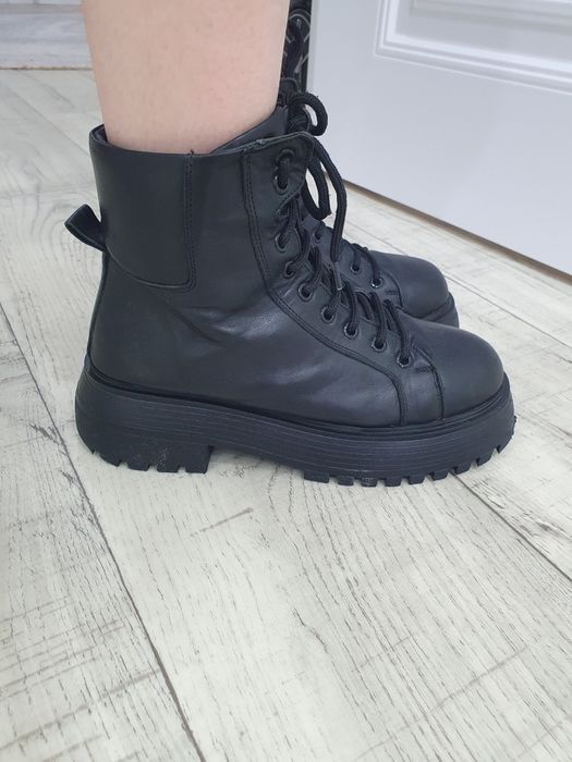 Зимний ботинка натуральный кожа