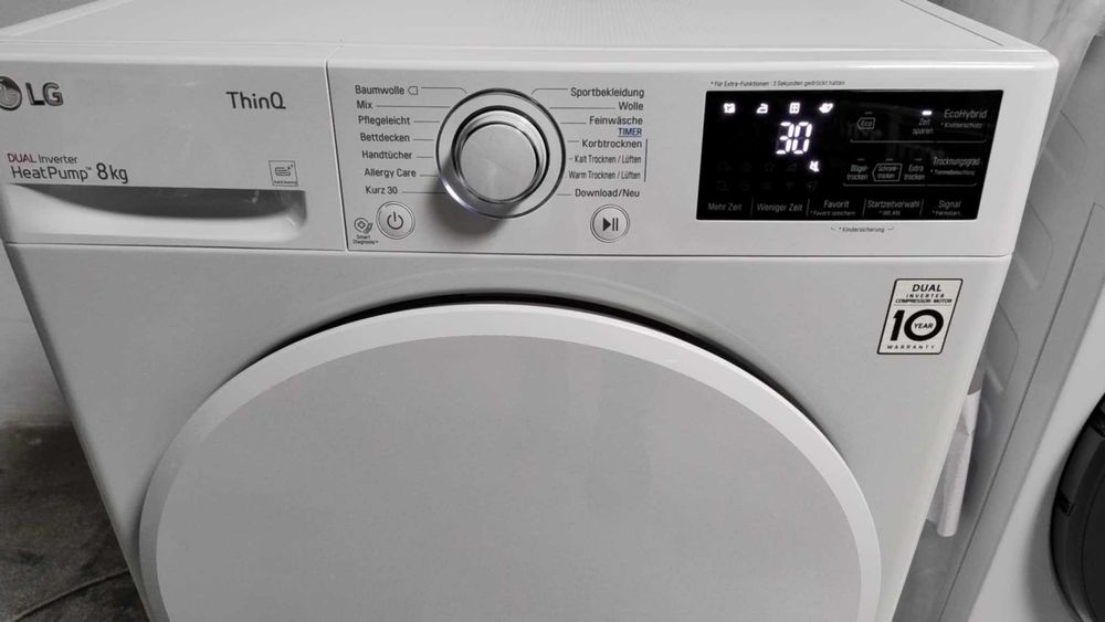 A+++ Сушилня с термопомпа LG-ЛГ 8 кг Auto Cleaning Condenser RT8DIHP