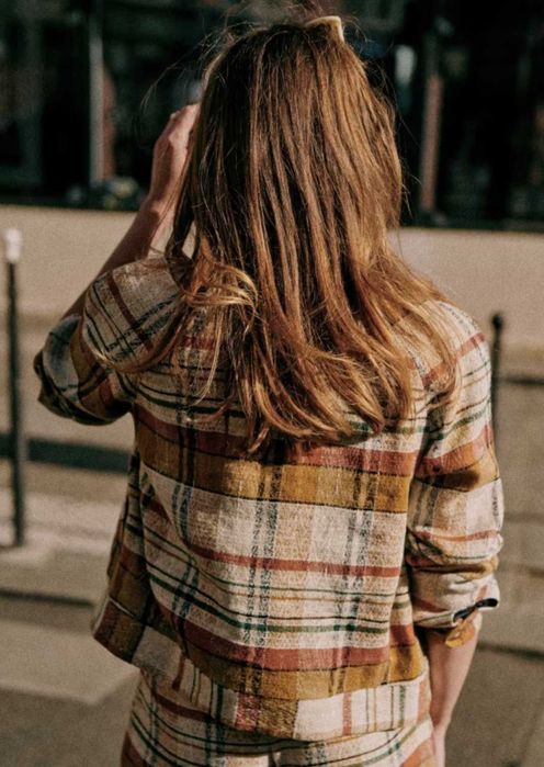 Яке Sezane, тип бомбър, размер XS, кафяво