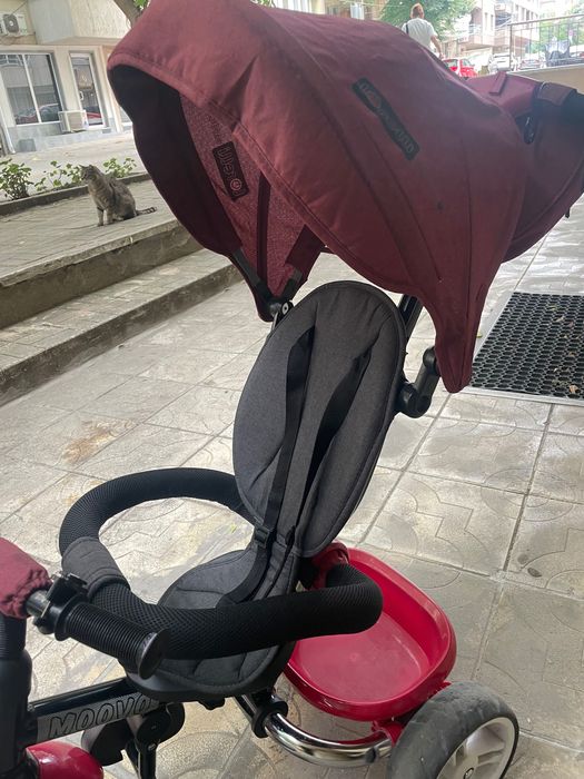 Детска триколка червно/бордо