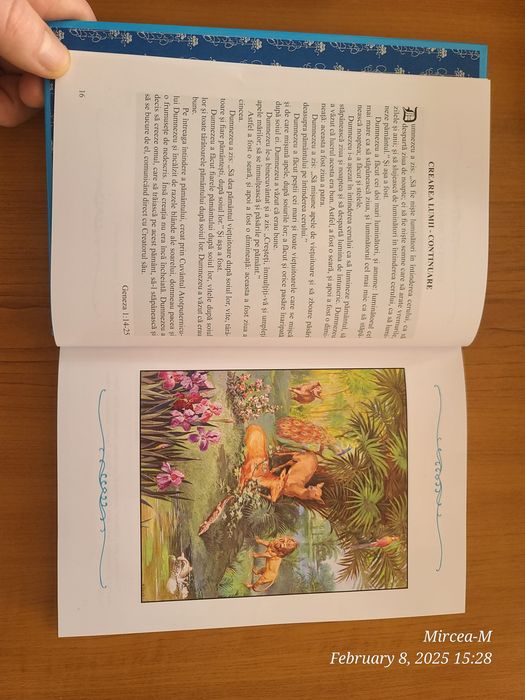 promovez Biblia pentru copii albastră, 65 lei