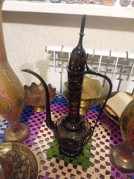 Латуные вазы тарелки