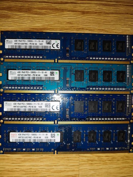 Memorie RAM 16GB DDR3 1600 MHz Desktop PC SK Hynix [Kit 4x4GB]