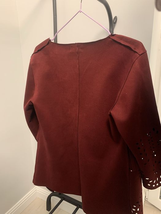 Жакет красный замш