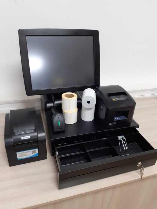 Принтер чеков Xprinter для кассы USB+LAN термопринтер T80