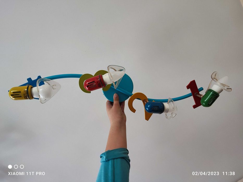 Детски абажур с цифри