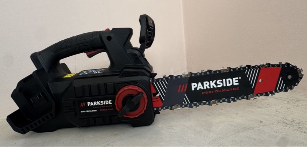 Drujbă / Drujbiță pe acumulator Parkside Performance 40V, Brushless - Nouă