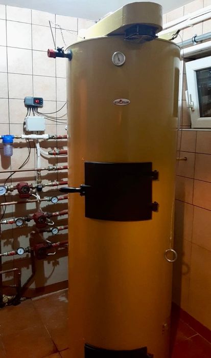 Centrala termica Stropuva S40, 40 kW, lemn/deseuri din lemn