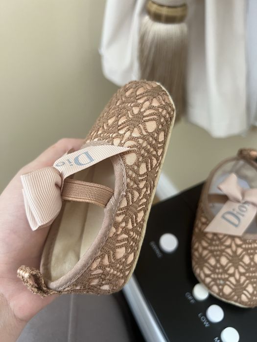 Детские туфельки балетки Диор