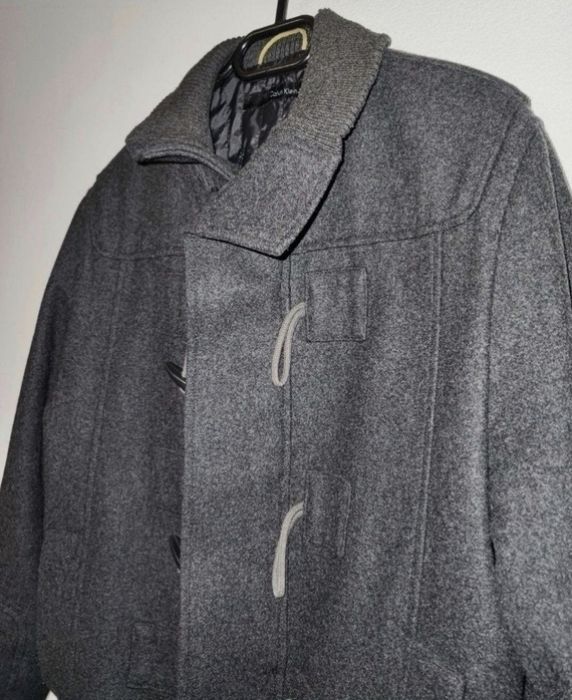 Palton bărbătesc Calvin, Lână naturală - Marimea L