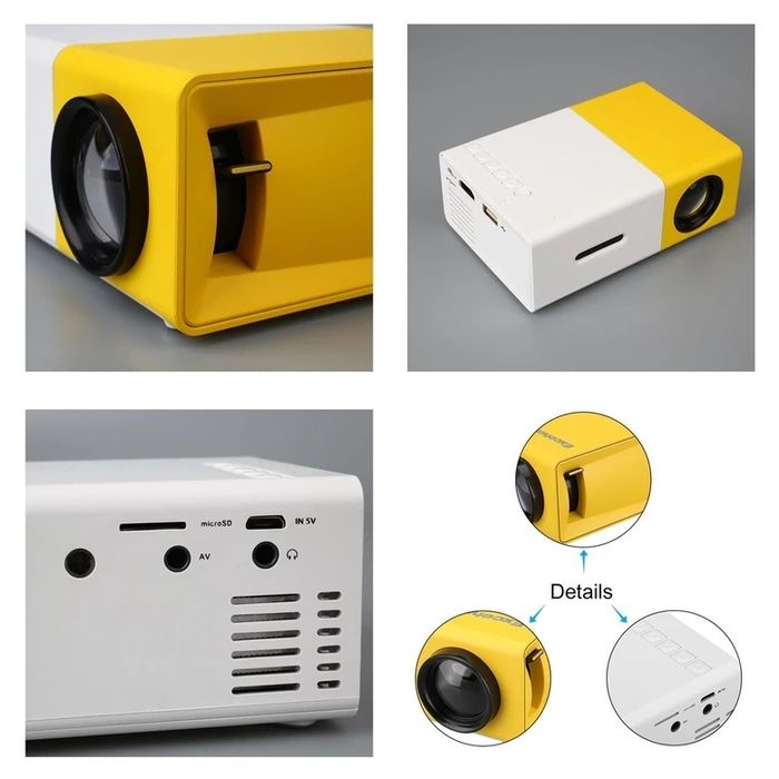 Портативен LED проектор, Hd (1920 X 1080), 24W