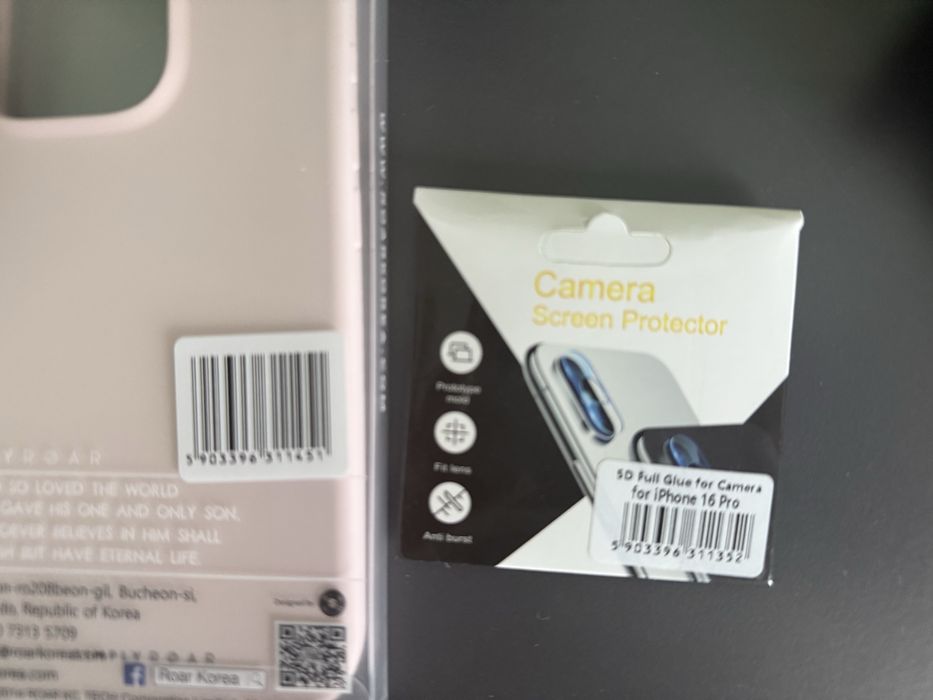 Чисто нов калъф за iphone 16pro + протектор за камери