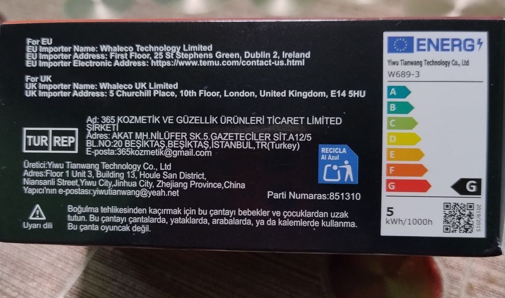 LED Челник с два вида светлини и сензор за движение и usb charger