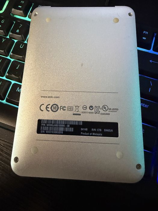 Hard disk extern WD my passport Studio 1Tb, 100% viata!