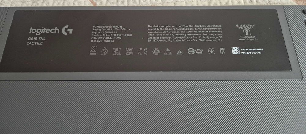 Клавиатура Logitech G515 TKL