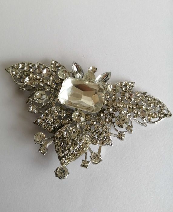 Accesoriu metalic cu pietre pentru rochii genti rochie Cristallini