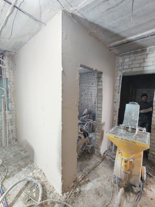 Механизациялаштирилган штукатурка ишлари — 35 000 сўмдан м²