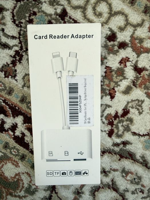 SanDisk(128gb|200MB/s) и Card Reader Adapter (type-c/iphone)