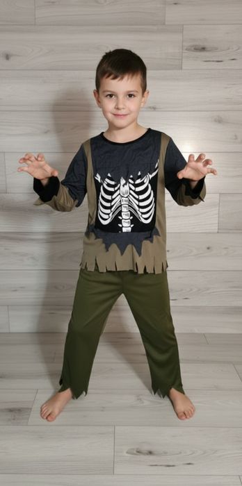 Costum Halloween Zombie băieți 7-8-9 ani 128-134