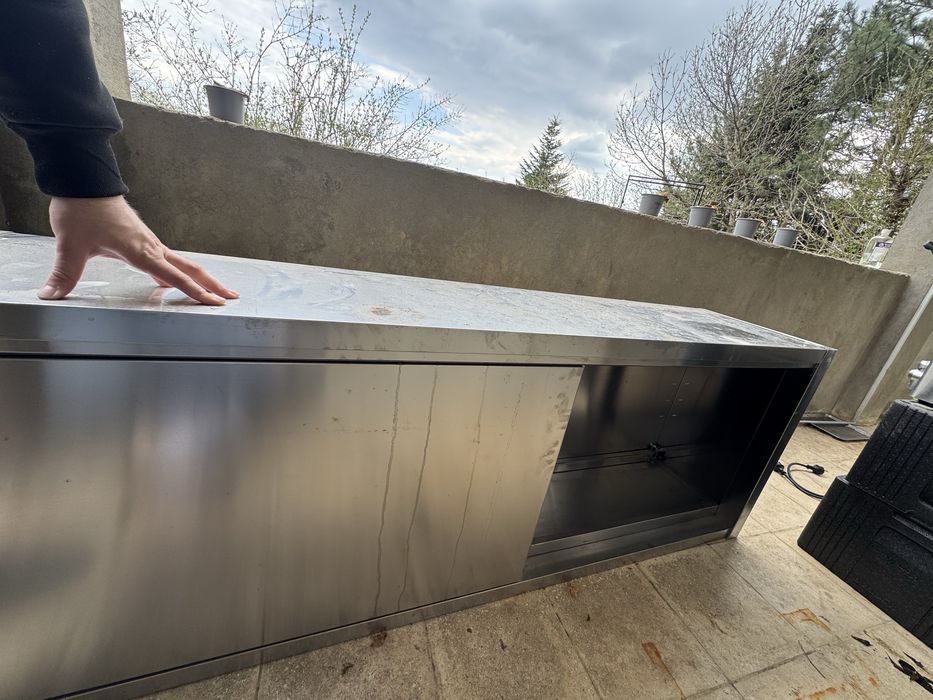 Mobilier de bucătărie din oțel inoxidabil & grătar mare Full Inox