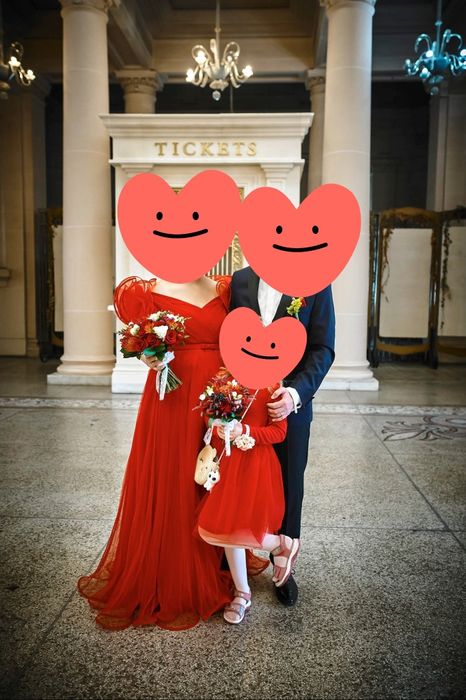 Rochie lunga de tulle cu detalii in talie si pe umeri - Ana Radu