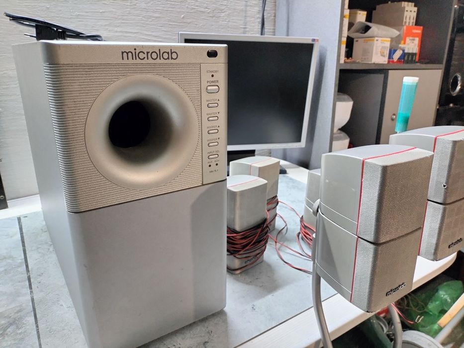 Колонки система 5.1 сабвуфер Microlab x8