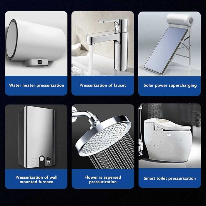 Помпа за повишаване на водно налягане 24V за баня и бойлер