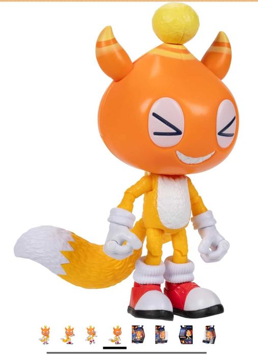 Нова, оригинална, колекционерска фигурkа Чао маскот Телс Chao Mascot Tails 12,7 cm Jakks Pacific