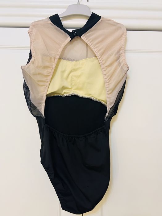 Body balet negru cu bej