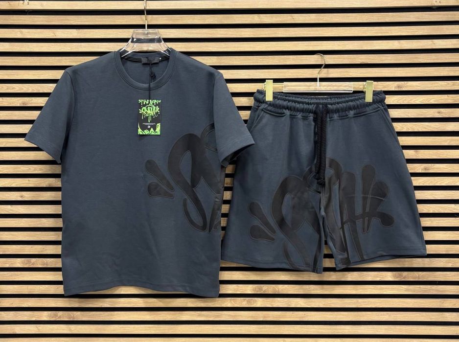 Ново! Sp5der / Chrome Hearts / Essentials / Corteiz / Trapstar / Syna World / Nike Летни Екипи Тениска с къси панталони комплекта лято