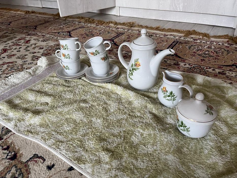 Немецкий кофейный фарфоровый сервиз