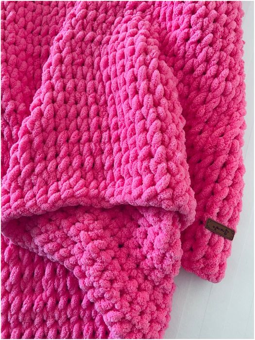 Вязаный детский плед