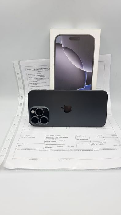 Amanet F28: Telefon Iphone 16 Pro Max 512GB Factura