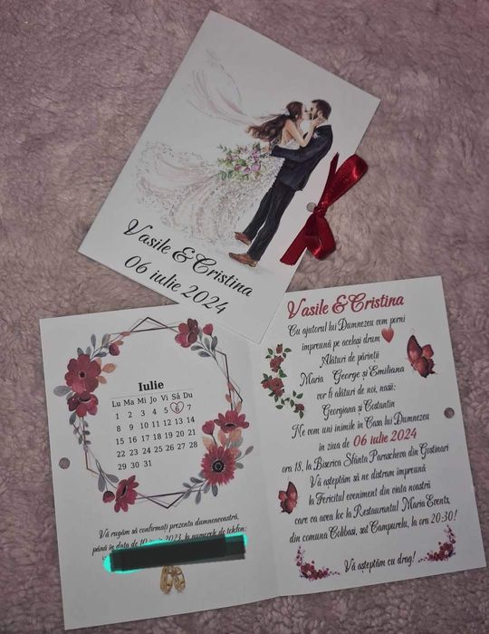 Invitatii si plicuri nunta, botez!