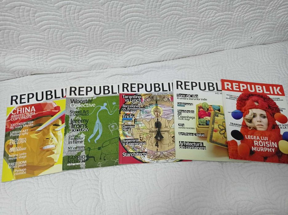 Colecție Revista Republika – Lot 9 numere (2007 - 2010), stare excelentă